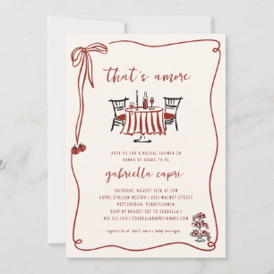Eso es Amore Invitación a la Ducha de Novia de Doo