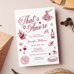 Eso es Amore Invitación de Regalo de Boda Italiano