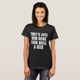 Eso es lindo ahora trae a su tío una camiseta de