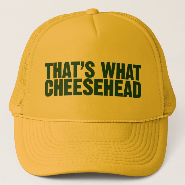 Eso es lo que gorra de Cheesehead (Anverso)