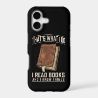 Eso es lo que hago, leo libros y sé cosas