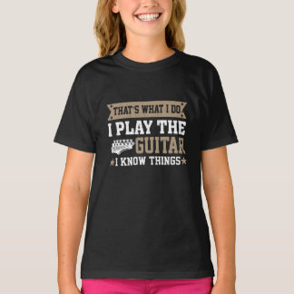 Eso es lo que hago, toco camiseta graciosa de guit