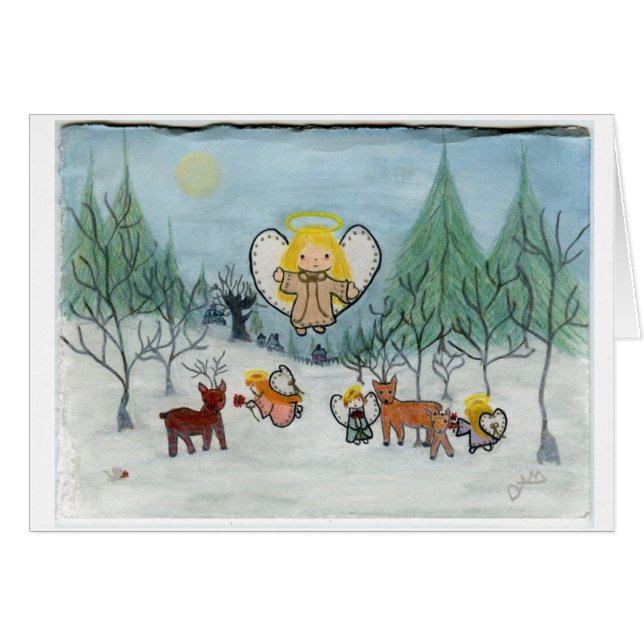 "Esos 'ciervos' pequeños ángeles" (Anverso (Horizontal))