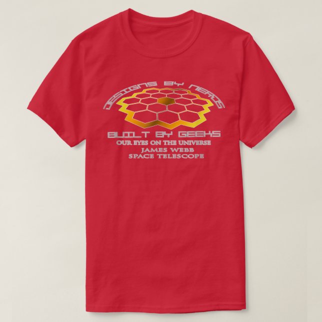 Espacio de amor Geek y Nerds - Camiseta T-Telescop (Diseño del anverso)