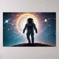 Espacio de doble exposición cósmico Arte Universo 