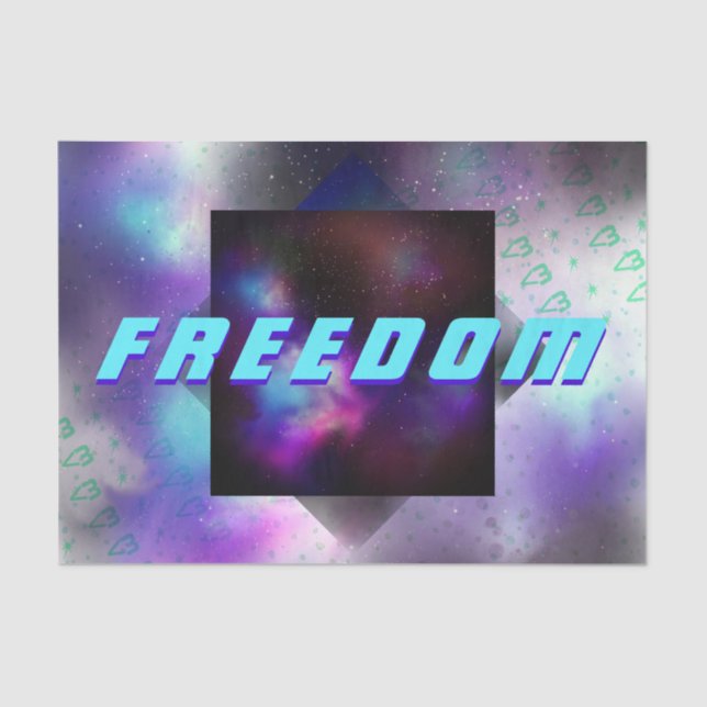 Espacio de libertad - Nebulosa, estrellas, papel d (Anverso)