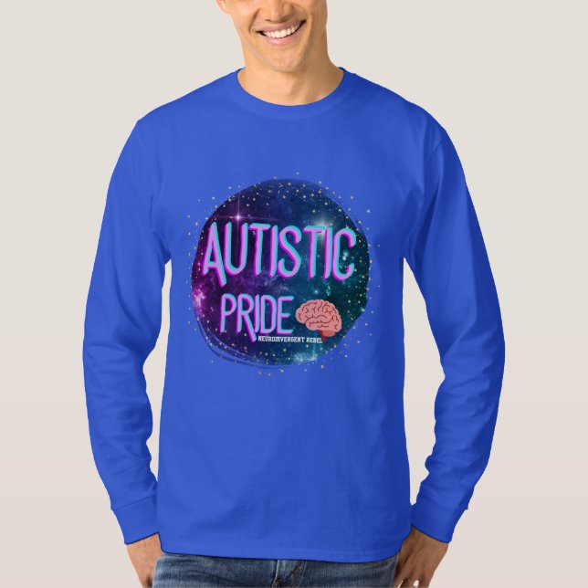 Espacio de orgullo autista Camisa cerebral (Anverso)