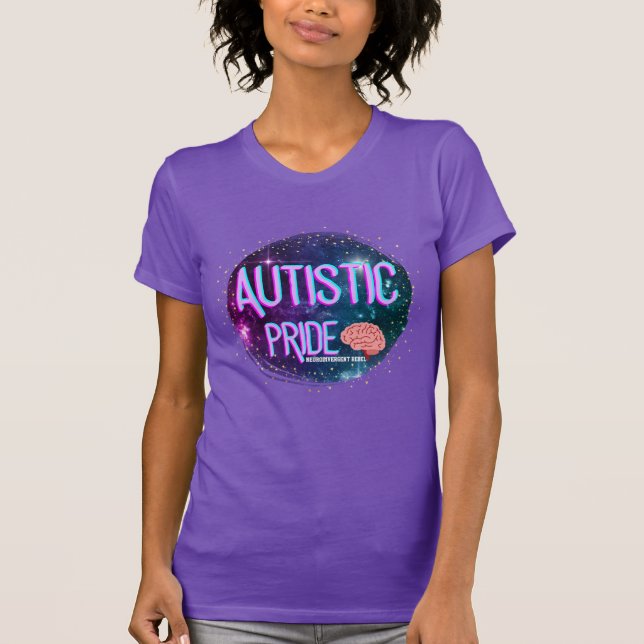 Espacio de orgullo autista Camisa cerebral (Anverso)