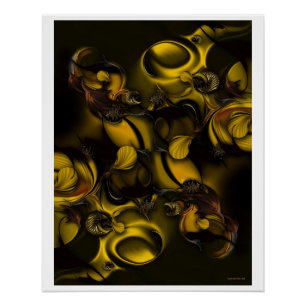 "Espacio de vida", brillante Poster