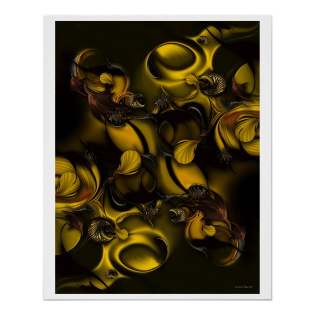 "Espacio de vida", brillante Poster (Anverso)