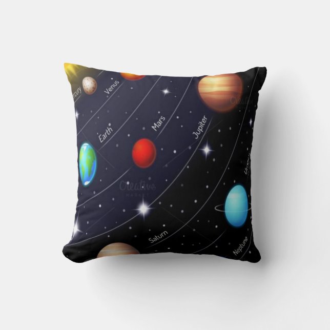 espacio decore de almohada de lanzamiento (Anverso)