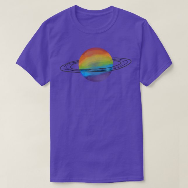 Espacio del orgullo gay arcoiris Camiseta del mes  (Diseño del anverso)