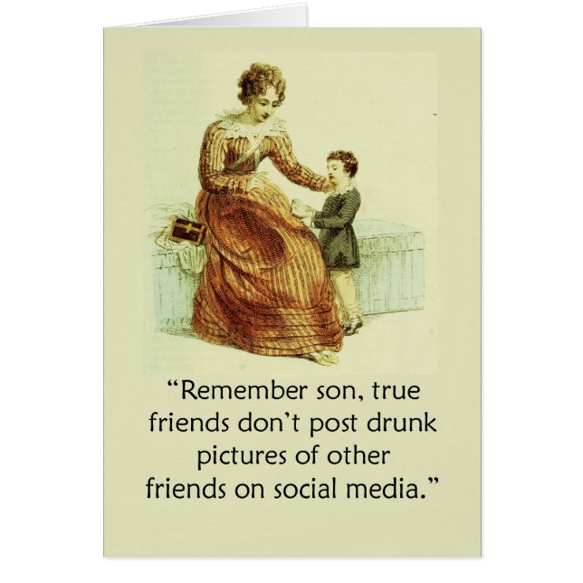 Espacio en blanco chistoso de la madre y del hijo (Frente)