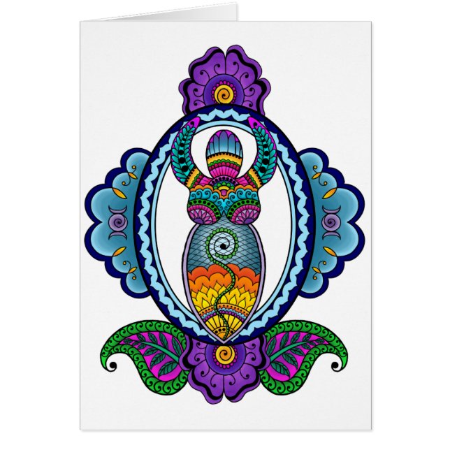 Espacio en blanco de la tarjeta de la diosa de (Frente)