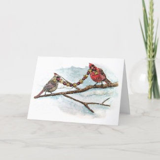 Espacio en blanco de los cardenales del navidad