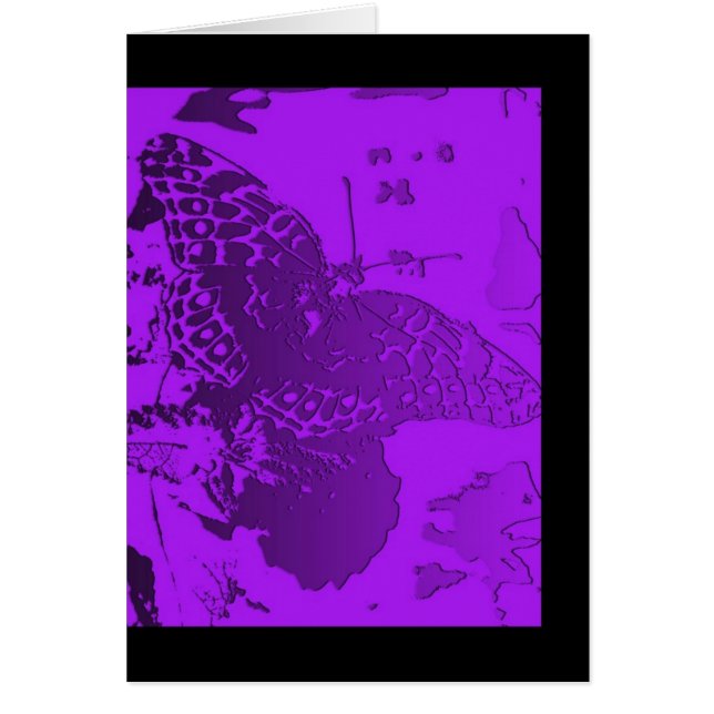 Espacio en blanco - mariposa en púrpura (Frente)