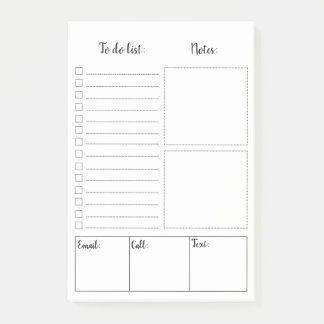 Espacio en blanco para hacer notas del Poste-it®