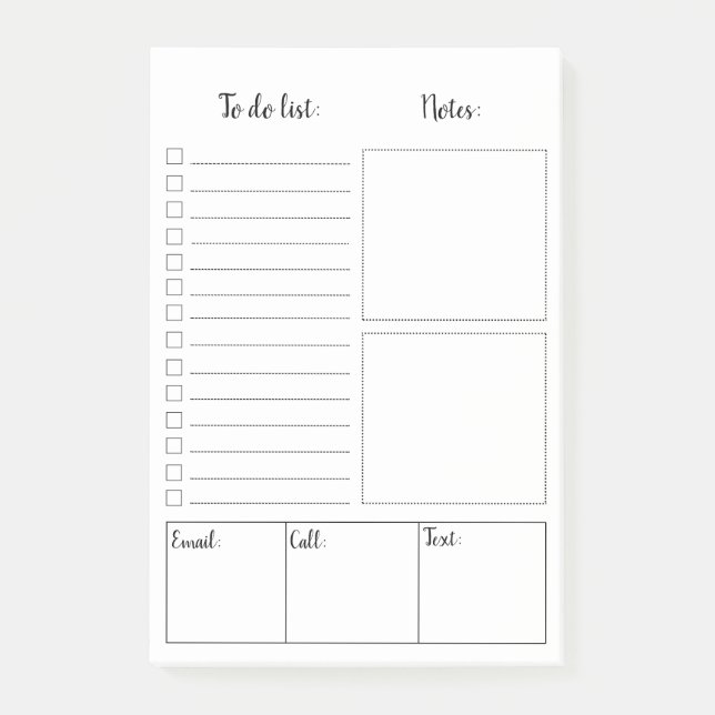 Espacio en blanco para hacer notas del Poste-it® (Anverso)