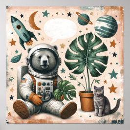 Espacio Explorer Oso y Niños de Gato Sala Arte Par