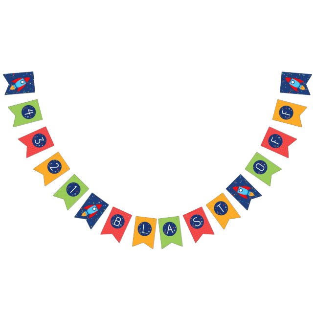 Espacio exterior 3 2 1 Bandera de explosión (Todo)