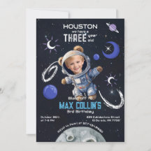 Espacio exterior Cualquier invitación de cumpleaño