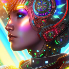 Espacio Futurista Hermoso color Camiseta