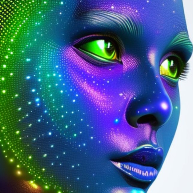 Espacio Futurista Hermoso color Camiseta (Subido por el creador)