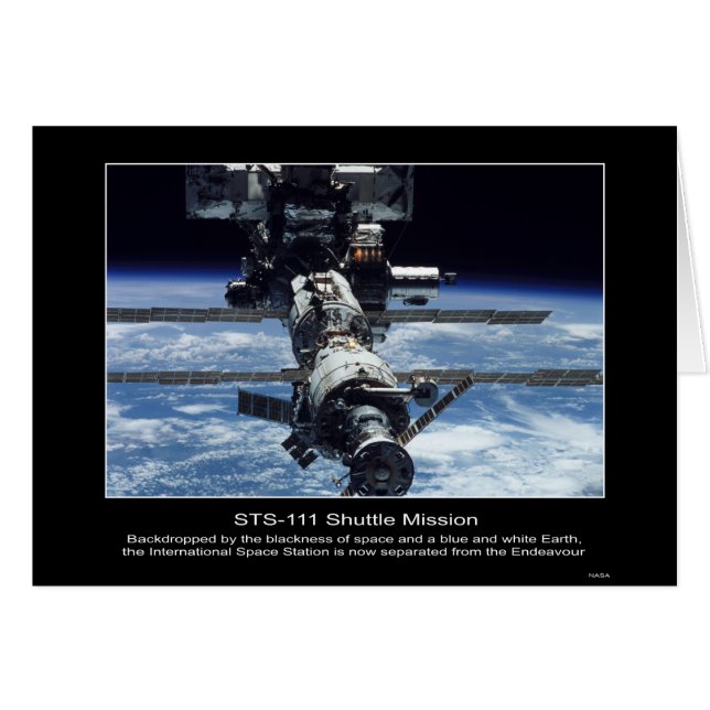 Espacio internacional Stationview de NASA STS-111 (Anverso (Horizontal))