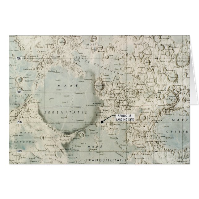 ESPACIO: MAPA DE LA LUNA, 1972 (Anverso (Horizontal))