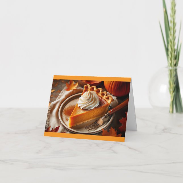 Espacio para la tarjeta de vacaciones Pie Thankend (Anverso)