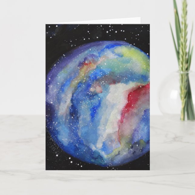 Espacio para tarjetas de felicitación planetaria A (Anverso)