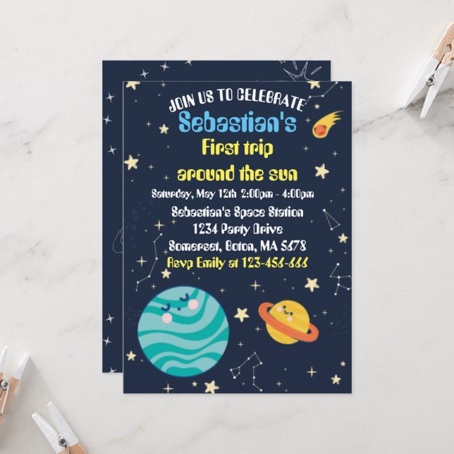 Espacio Primer Viaje Fiesta de Cumpleaños Alrededo (Anverso/Reverso In Situ)