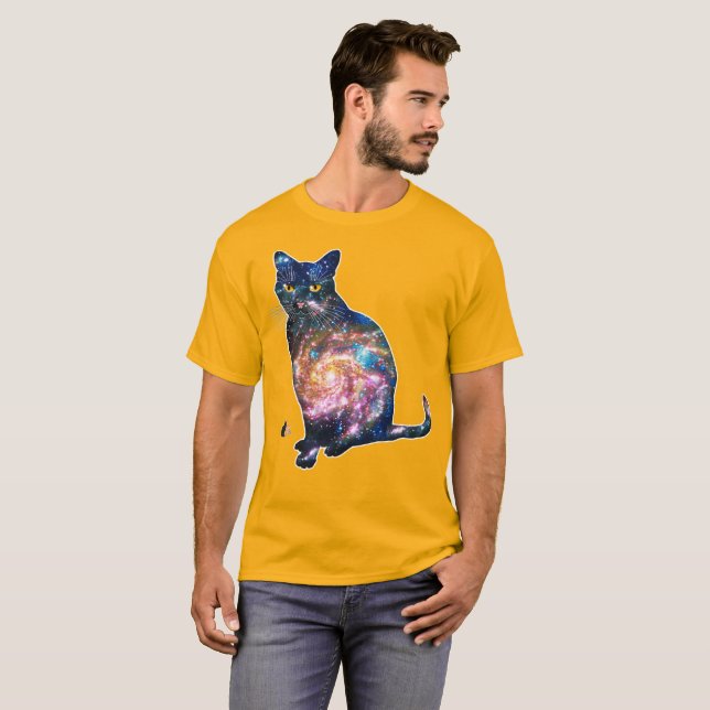 Espacio Radiante Camiseta de Gato (Anverso completo)
