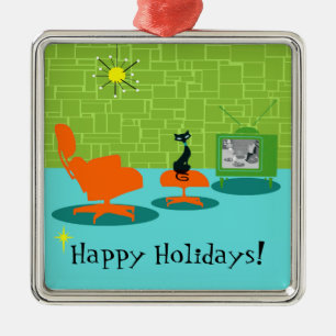 Espacio retro Edad Ornamento de Navidad gitano