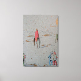 Espacio retro Viaje doble lienzo