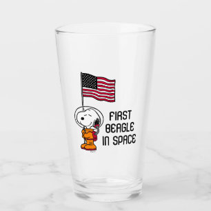 ESPACIO   Snoopy Con Astronauta De Bandera