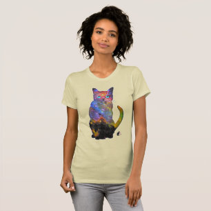 Espacio Ticho En Camiseta De Gato