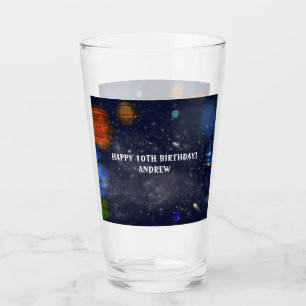 Espacio ultraterrestre con planetas y galaxias