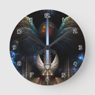 Espada De Ángel Wing Del Reloj De Pared De Muro De