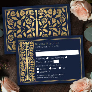 Espada Medieval Azul Dorado RSVP de Boda
