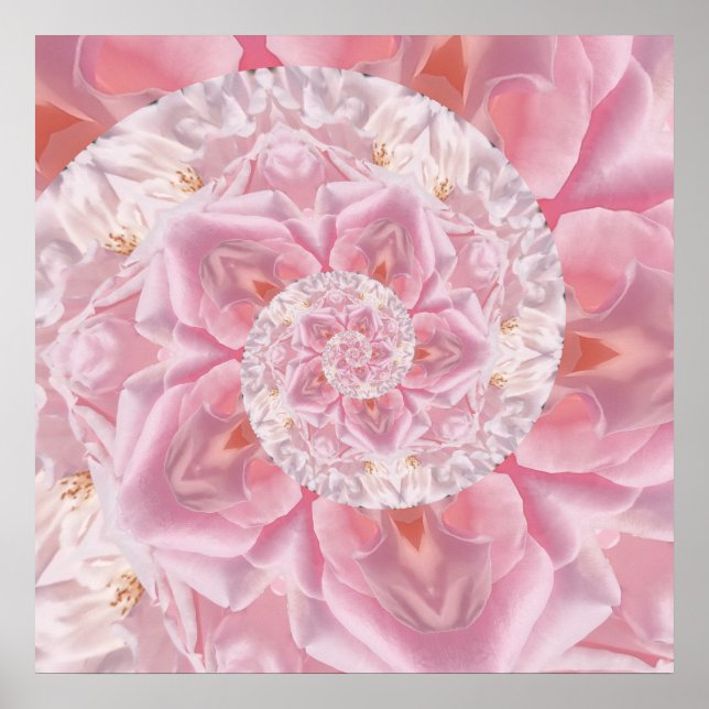 Espada rosa de Pétalos de rosa espiral de arte dig (Frente)