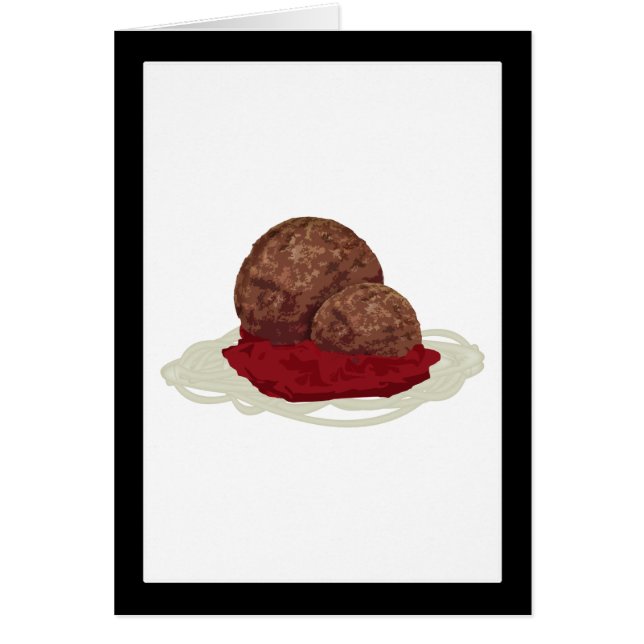 Espagueti Y Bolas De Carne Con Salsa (Frente)