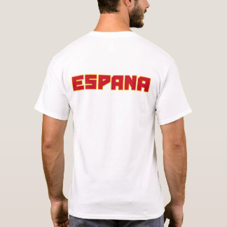 Espana España Camisa de texto en negrita y símbolo