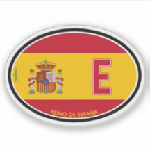España Espana Pegatina de identificación de vehícu