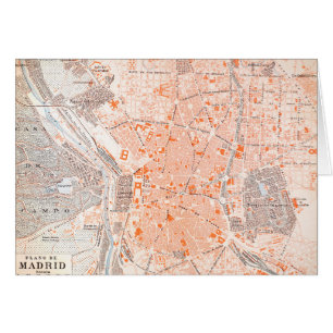 España: Mapa de Madrid, C1920