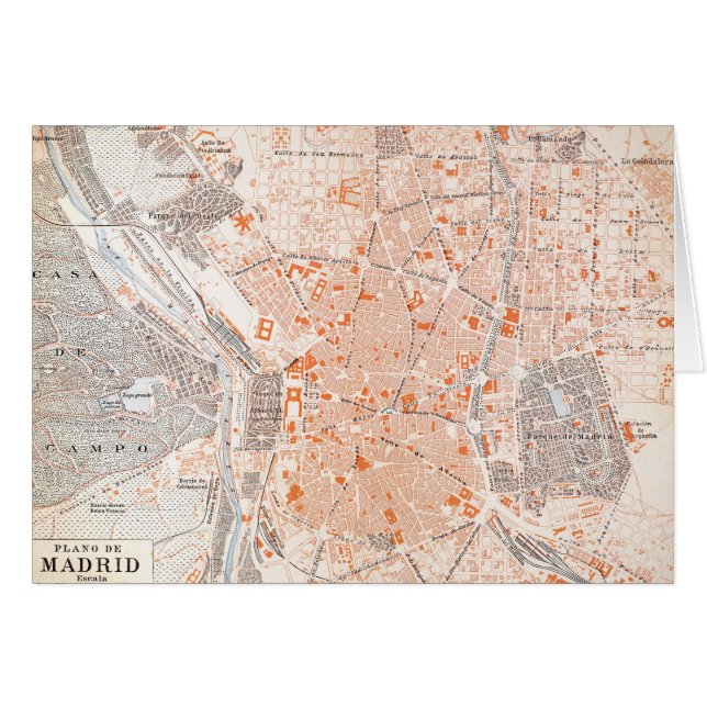 España: Mapa de Madrid, C1920 (Anverso (Horizontal))