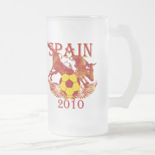 España taza de cerveza de 2010 vidrios esmerilados