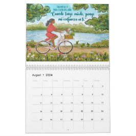 Español 2024 Año Texto Ps 56:3 Calendario
