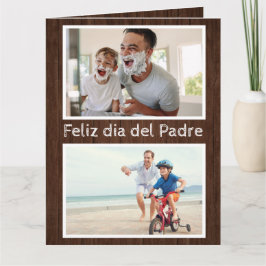 Español 4 Tarjeta del Día de los Padres Fotográfic