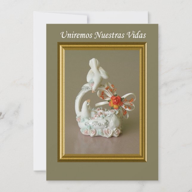 espanol del boda del invitacion (Anverso)